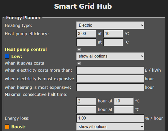 SG-Hub Energy Planner