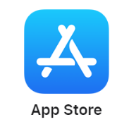 A blue square with white letters and a logo

Description automatically generated