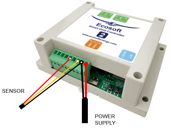 A power supply box with wires
Description automatically generated