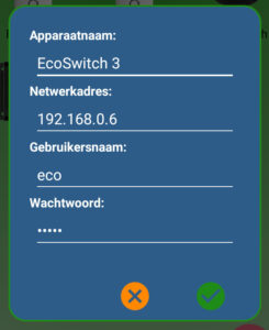 Ecosoft Energy app - Apparaat toevoegen