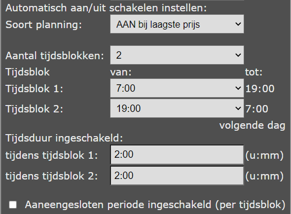 inschakelen